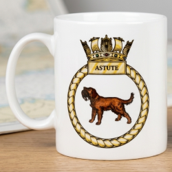 HMS Astute (S119) crest mug 11oz