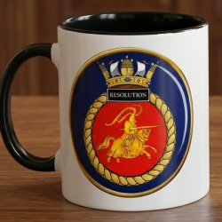 HMS Resolution (S22) crest mug 11oz