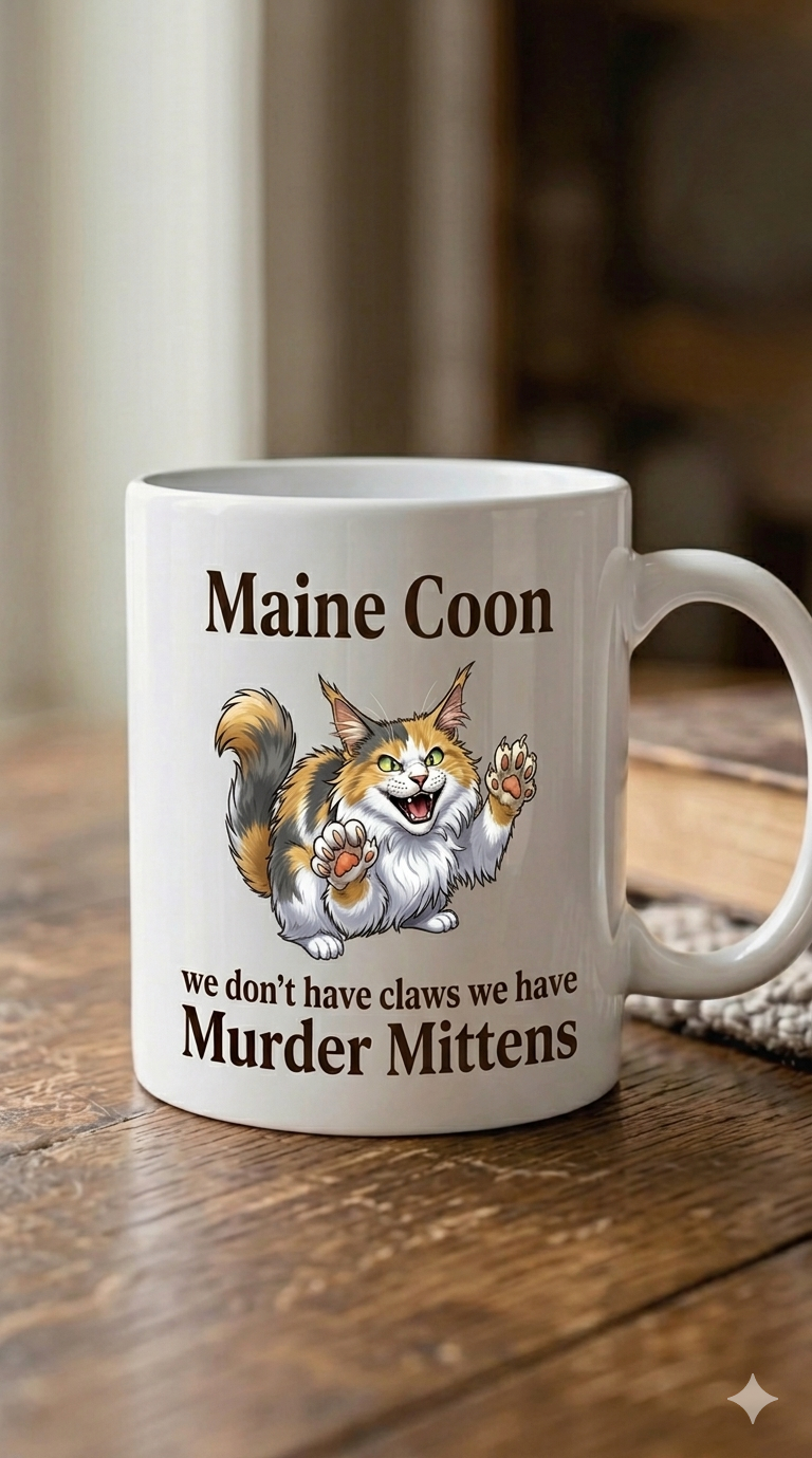 Maine Coon Murder Mittens Edition 11oz Mug