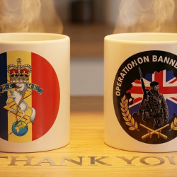 Royal Electrical and Mechanical Engineers Operation Banner mug 11oz
